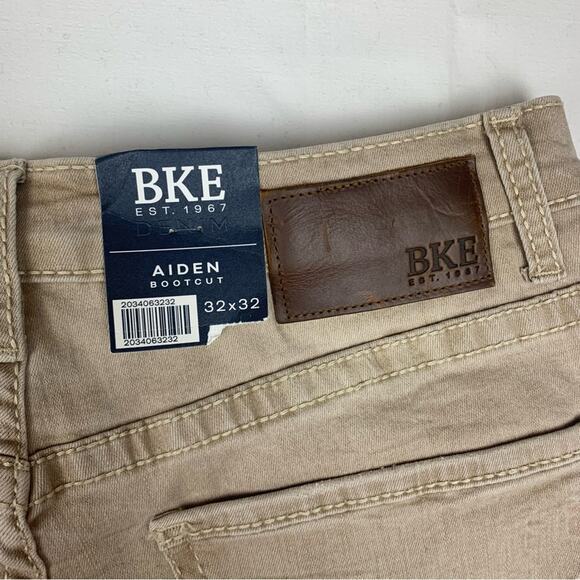 BKE Men's Slim Jeans in Tan - Picture 8 of 12